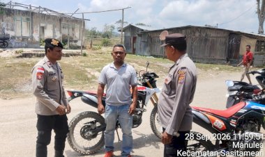 Polsek-Sasitamean-Gencarkan-Patroli-Dialogis,-Sampaikan-Imbauan-Kamtibmas-kepada-Masyarakat