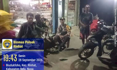 Polsek-Rinhat-Gencarkan-Imbauan-Kamtibmas,-Cegah-Gangguan-Keamanan-di-Lingkungan-Masyarakat