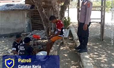 Polsek-Laenmanen-Perkuat-Patroli-Preventif-Cegah-Gangguan-Kamtibmas