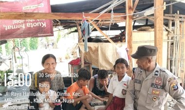 Polsek-Malaka-Timur-Perkuat-Kehadiran-di-Tengah-Warga,-Cegah-Gangguan-Kamtibmas-Sejak-Dini