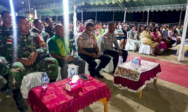 Polsek-Kobalima-Hadir-Jaga-Kamtibmas-di-Pesta-Pernikahan,-Sampaikan-Imbauan-kepada-Warga