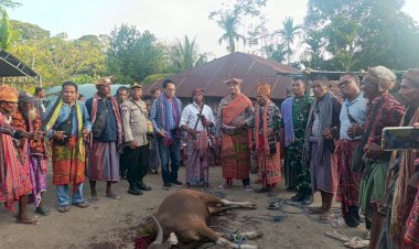 Hadiri-Peresmian-Rumah-Adat-Kolibein-Beisiri,-Kapolres-Malaka-Rajut-Persaudaraan-dalam-Kehangatan-Tradisi-dan-Budaya