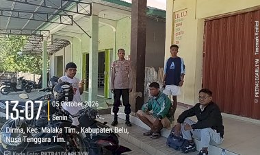 Polsek-Malaka-Timur-Sambangi-Aktivitas-Warga,-Ajak-Pemuda-Bersama-Jaga-Kamtibmas