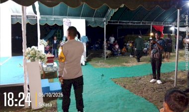 Kapolsek-Weliman-Hadir-di-Tengah-Pesta-Pernikahan,-Ajak-Warga-Jaga-Kamtibmas-dan-Ciptakan-Suasana-Aman