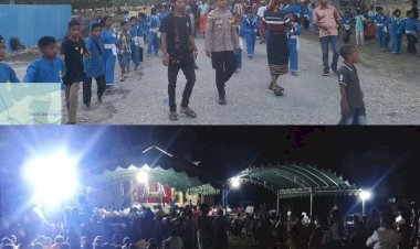 Polsek-Weliman-Amankan-Prosesi-Perarakan-Patung-Ina-Maria-Na’i-Feto,-Umat-Katolik-Beribadah-dengan-Aman-dan-Khidmat