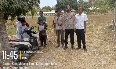 Patroli-Dialogis-Polsek-Malaka-Timur,-Ajak-Warga-Jaga-Kamtibmas-dan-Cegah-Kebakaran-Hutan