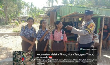 Patroli-Humanis-di-Malaka-Timur,-Polisi-Rangkul-Pelajar-untuk-Jaga-Keamanan-dan-Ketertiban