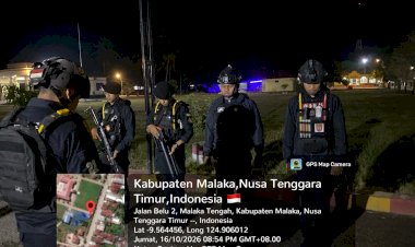 Patroli-Malam-Polres-Malaka-Hadirkan-Rasa-Aman,-Personel-Humanis-Imbau-Remaja-Jaga-Ketertiban