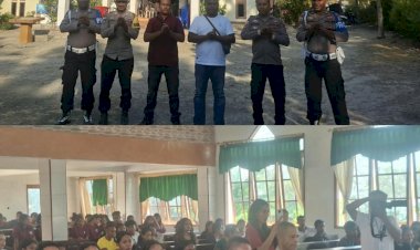 Polri-Hadir-Jaga-Kedamaian-Ibadah,-Penutupan-Bible-Camp-Pemuda-Klasis-Malaka-Berlangsung-Kondusif