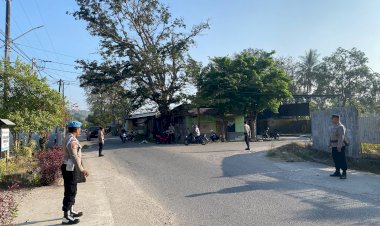 Polres-Malaka-Perkuat-Pelayanan-Pagi,-Strong-Point-di-Pertigaan-Keuangan-Dukung-Keselamatan-Pengguna-Jalan