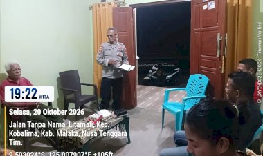 Polsek-Kobalima-Hadir-di-Tengah-Masyarakat,-Perkuat-Patroli-Dialogis-untuk-Jaga-Situasi-Tetap-Kondusif