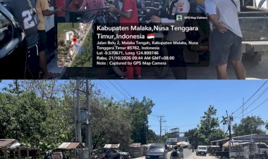 Patroli-Sabhara-Polres-Malaka-Hadir-di-SPBU-Laran-dan-Labarai,-Jaga-Ketertiban-Antrean-dan-Kelancaran-Arus-Kendaraan