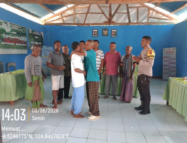 Restorative Justice di Desa Fatuaruin, Barang Curian Dikembalikan dan Kedua Pihak Berdamai