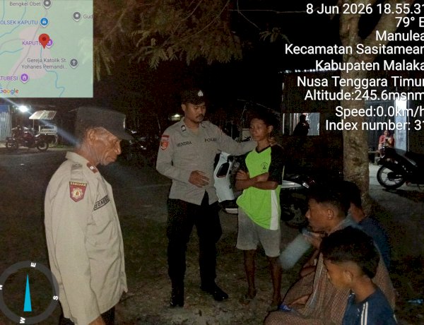 Polsek Sasitamean Tingkatkan Patroli Dialogis Antisipasi Curanmor dan Tawuran Antar Pemuda