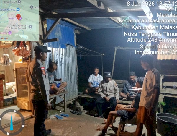 Warga Sasitamean Sambut Positif Kehadiran Polisi Melalui Patroli Dialogis Malam Hari
