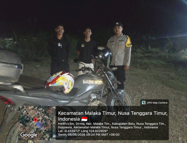 Patroli Dialogis dan KRYD Polsek Malaka Timur Perkuat Harkamtibmas di Wilayah Perbatasan