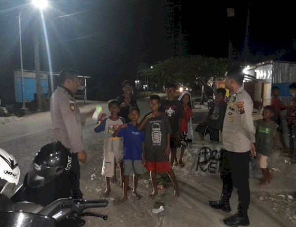 Patroli Dialogis Polsek Malaka Tengah Perkuat Harkamtibmas dan Antisipasi Curanmor di Kota Betun