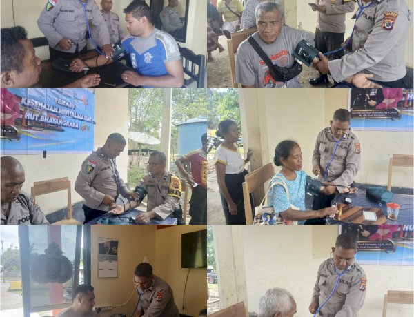 Sambut Hari Bhayangkara ke-80, Sidokkes Polres Malaka Gelar Cek Kesehatan Gratis untuk Personel dan Masyarakat