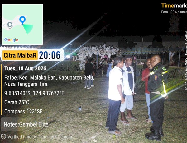 Jaga Suasana Bahagia Tetap Aman, Polsek Malaka Barat Beri Imbauan Kamtibmas di Pesta Pernikahan