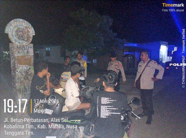 Polsek Kobalima Gelar Patroli Dialogis, Wujudkan Situasi Kamtibmas yang Aman dan Kondusif