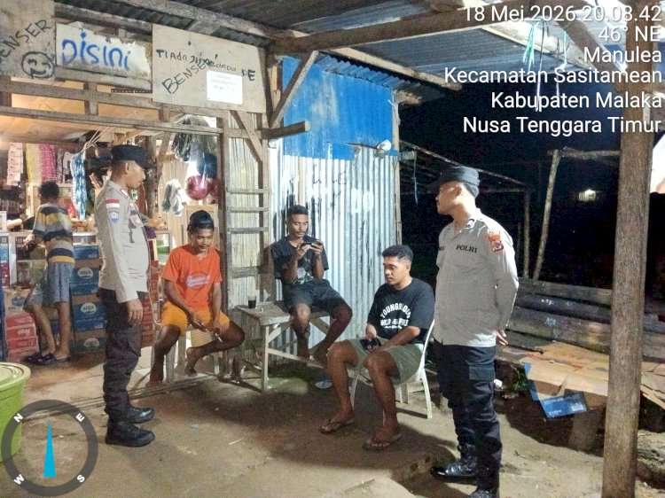 Polsek Sasitamean Intensifkan Patroli Dialogis, Antisipasi Curanmor dan Tawuran Pemuda