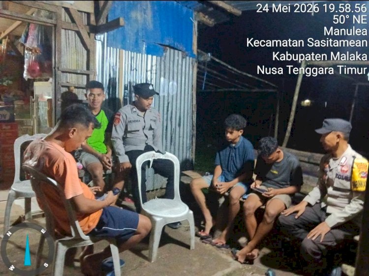 Patroli Humanis Polsek Sasitamean Perkuat Sinergi Polri dan Masyarakat Jaga Kamtibmas