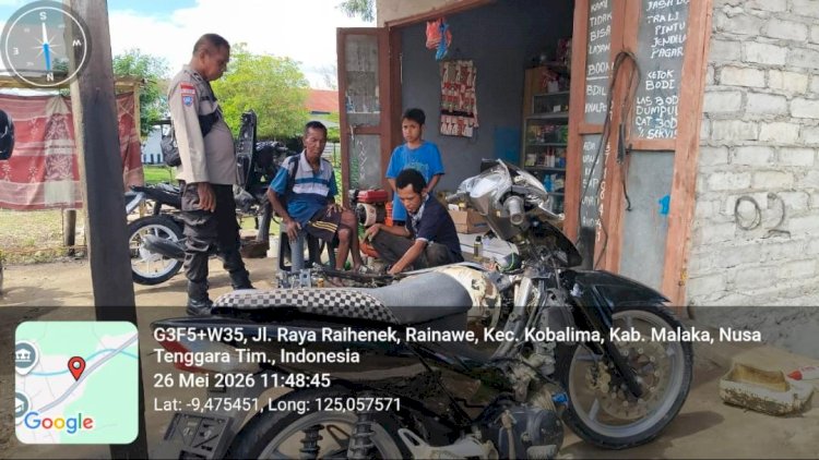Polsek Kobalima Intensifkan Patroli Dialogis, Ajak Warga Jaga Kamtibmas dan Waspadai TPPO