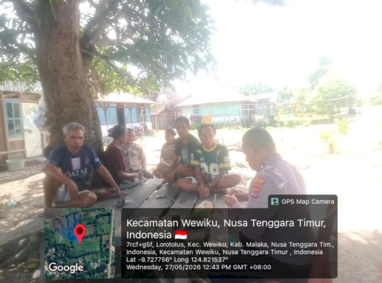 Patroli Humanis Polsek Wewiku Berhasil Cegah Gangguan Kamtibmas dan Mediasi Perselisihan Warga