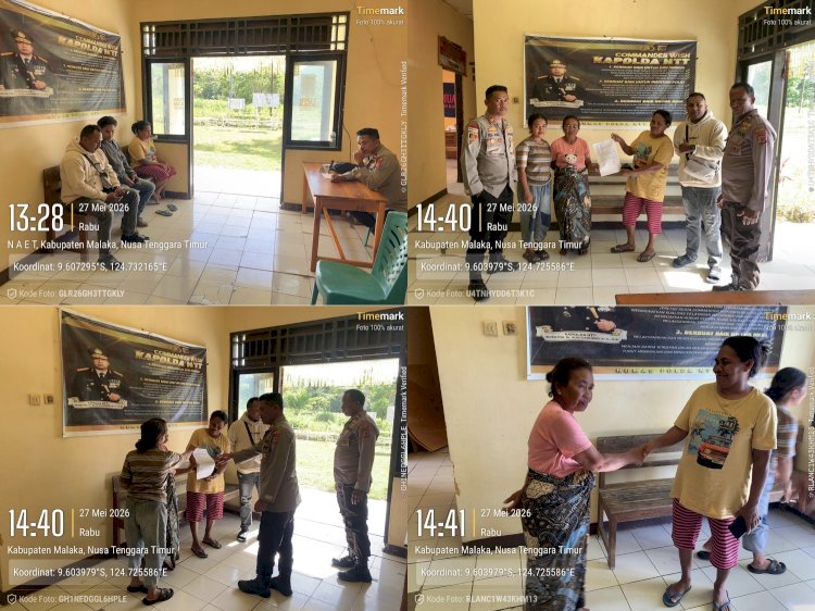 Respons Cepat Polsek Rinhat Berhasil Mediasi Kesalahpahaman Warga Secara Damai dan Kekeluargaan
