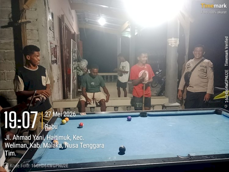 Patroli Dialogis Polsek Weliman Jaga Kondusivitas Wilayah di Malam Hari