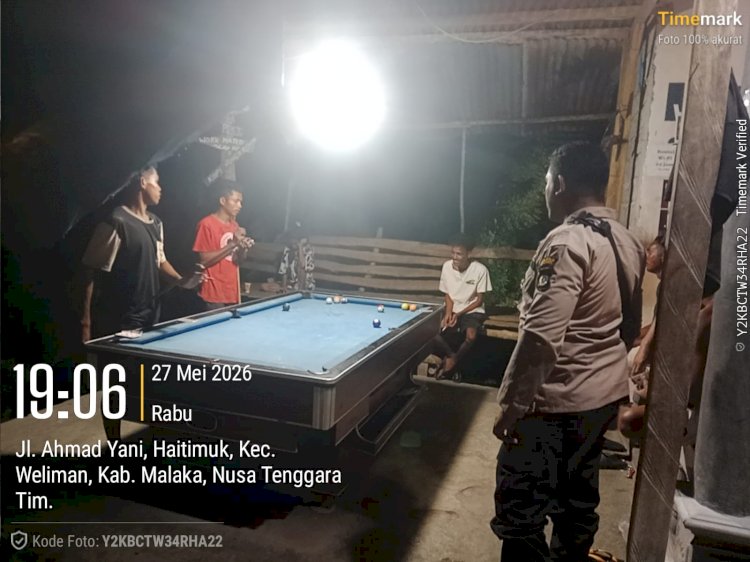 Hadir di Tengah Masyarakat, Polsek Weliman Perkuat Pencegahan Gangguan Kamtibmas Lewat Patroli Dialogis