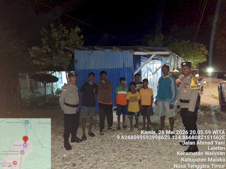 Patroli Dialogis Polsek Weliman Hadirkan Rasa Aman di Tengah Masyarakat
