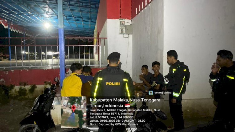 Polres Malaka Persempit Ruang Pelaku Kejahatan Melalui Patroli Dialogis di Titik Rawan