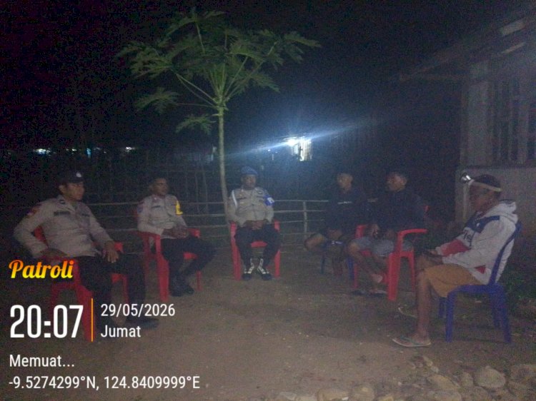 Polsek Sasitamean Gencarkan Patroli Malam, Ajak Warga Bersama Cegah Curanmor dan Gangguan Kamtibmas