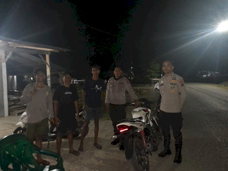 Antisipasi Curanmor dan Tawuran Pemuda, Polsek Malaka Tengah Tingkatkan Patroli Malam di Titik Rawan Kamtibmas