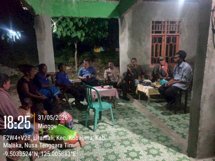Polsek Kobalima Perkuat Edukasi Kamtibmas, Ajak Warga Jadi Garda Terdepan Keamanan Lingkungan