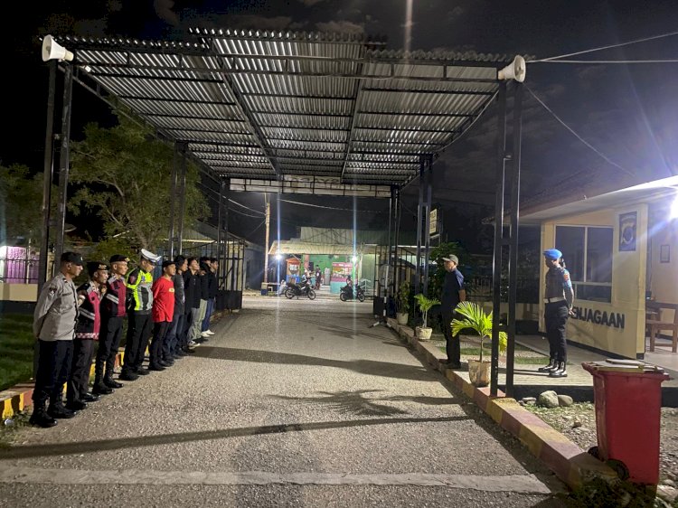Disiplin dan Kesiapsiagaan Personel Terjaga, Polres Malaka Laksanakan Apel Pengecekan Piket dan Tahanan