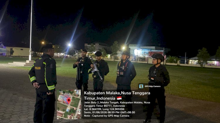 Hadir Saat Warga Terlelap, Patroli Turjawali Polres Malaka Cegah Aksi Curanmor