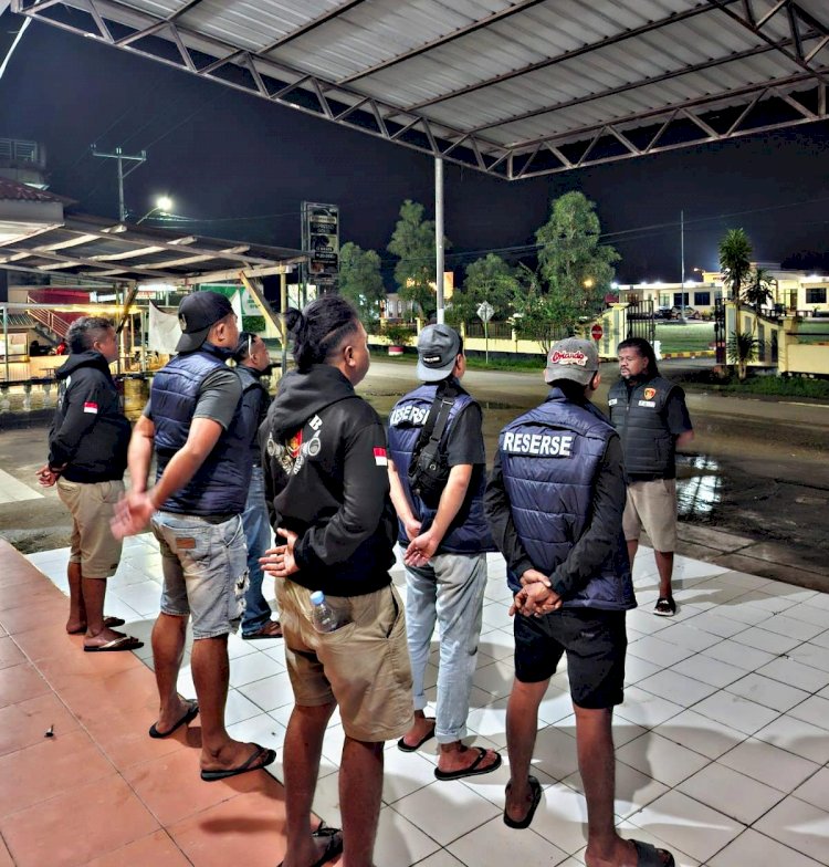 Cegah Curas, Curanmor, Premanisme dan Begal, Tim URC Resmob Polres Malaka Intensifkan Patroli Malam