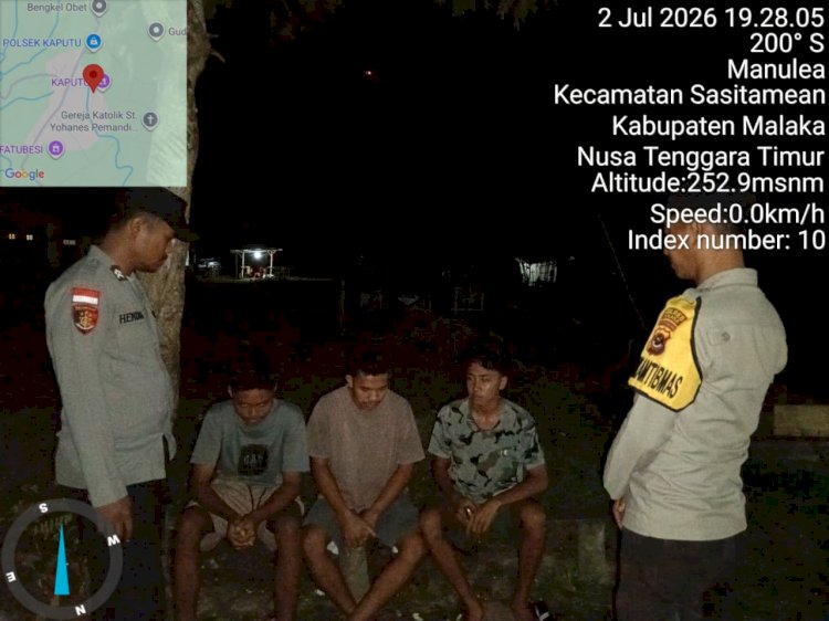 Patroli Dialogis Polsek Sasitamean Tingkatkan Kewaspadaan Warga terhadap Curanmor dan Gangguan Kamtibmas