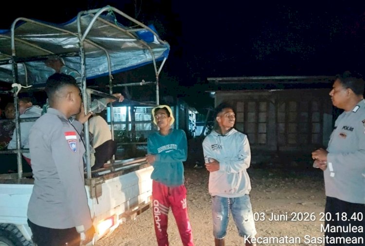 Polsek Sasitamean Perkuat Patroli Dialogis untuk Cegah Curanmor dan Jaga Kamtibmas Tetap Kondusif