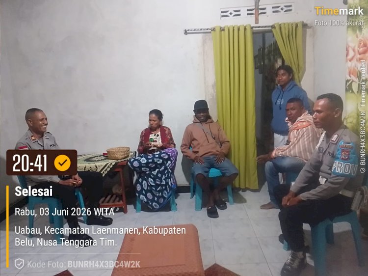 Kapolsek Laenmanen Pimpin Patroli Malam Perkuat Upaya Pencegahan Kenakalan Remaja dan Gangguan Kamtibmas
