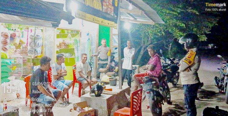 Patroli Malam Polsek Wewiku Perkuat Pencegahan Kriminalitas dan Tingkatkan Rasa Aman Masyarakat