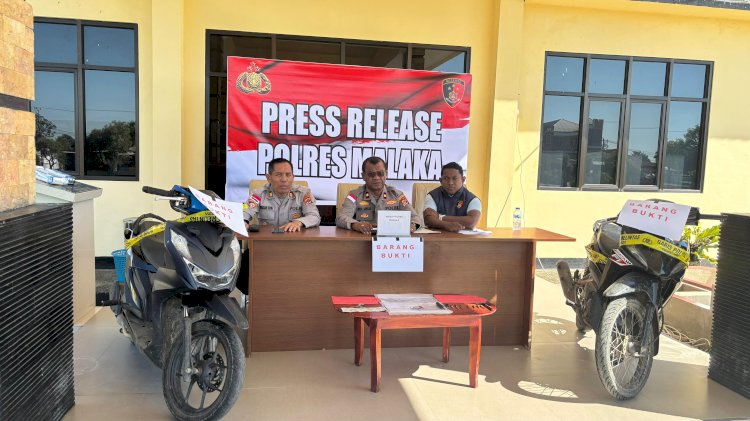 Press Release: Polres Malaka Ungkap Kasus Curanmor yang Akan Dijual ke Timor Leste