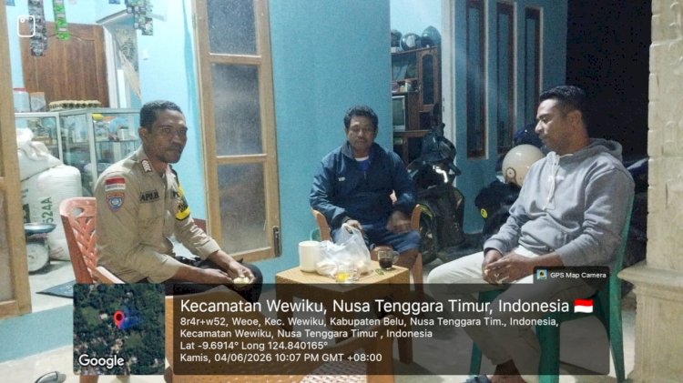 Polsek Wewiku ajak masyarakat aktif menjaga keamanan lingkungan melalui patroli dialogis