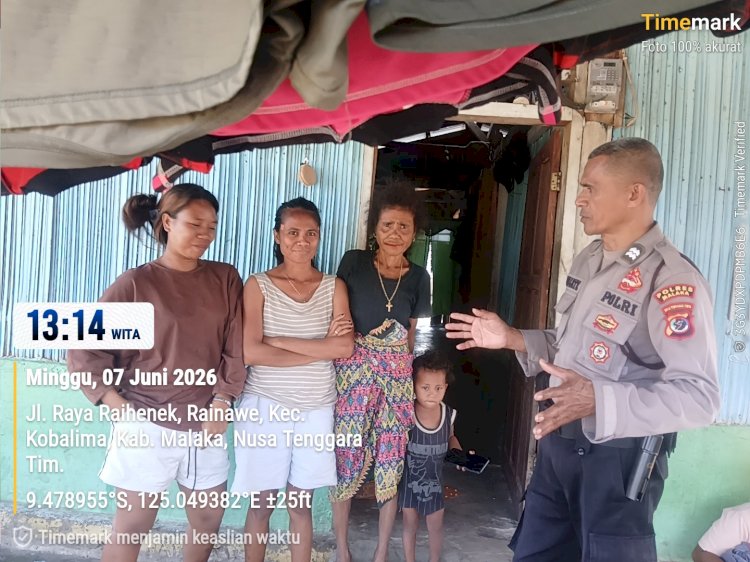 Patroli Dialogis Polsek Kobalima Perkuat Edukasi Kamtibmas dan Pencegahan TPPO di Tengah Masyarakat