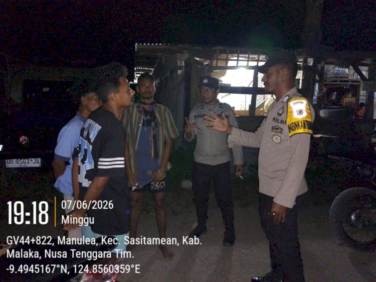 Polsek Sasitamean Perkuat Kehadiran Polri pada Malam Hari, Warga Diimbau Aktif Jaga Lingkungan