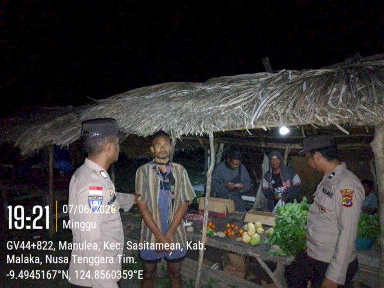 Patroli Malam Polsek Sasitamean Antisipasi Curanmor dan Gangguan Kamtibmas di Wilayah Kaputu