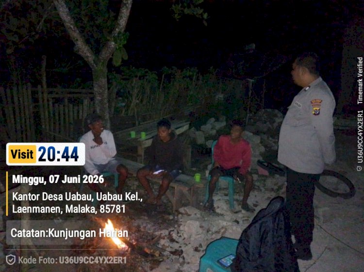 Antisipasi Gangguan Kamtibmas Sejak Dini, Polsek Laenmanen Tingkatkan Patroli Rutin Malam Hari