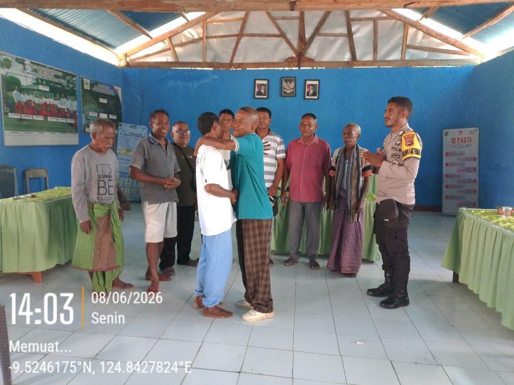Restorative Justice di Desa Fatuaruin, Barang Curian Dikembalikan dan Kedua Pihak Berdamai